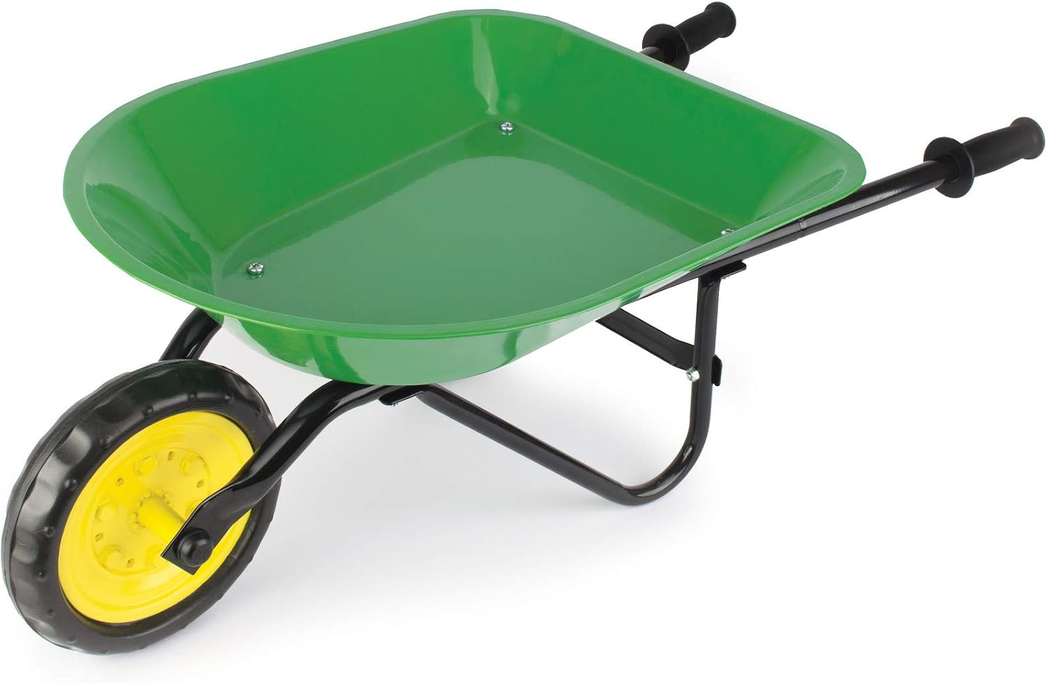 TOMY John Deere Kids Wheelbarrow - 34 Inch - Kids Gardening Tools - John Deere Toys - Ages 2 Years and Up