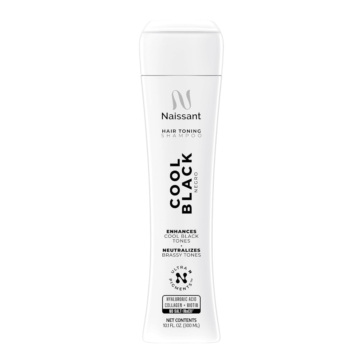 Naissant Silver Ash Blonde Hair Blue Toning Shampoo | Ultra High-Purity Blue Pigments | Neutralizes Orange &Brassy Tones | Hyaluronic Acid, Collagen &Biotin |Paraben, Ammonia &Sulfate Free |10.1 Fl Oz