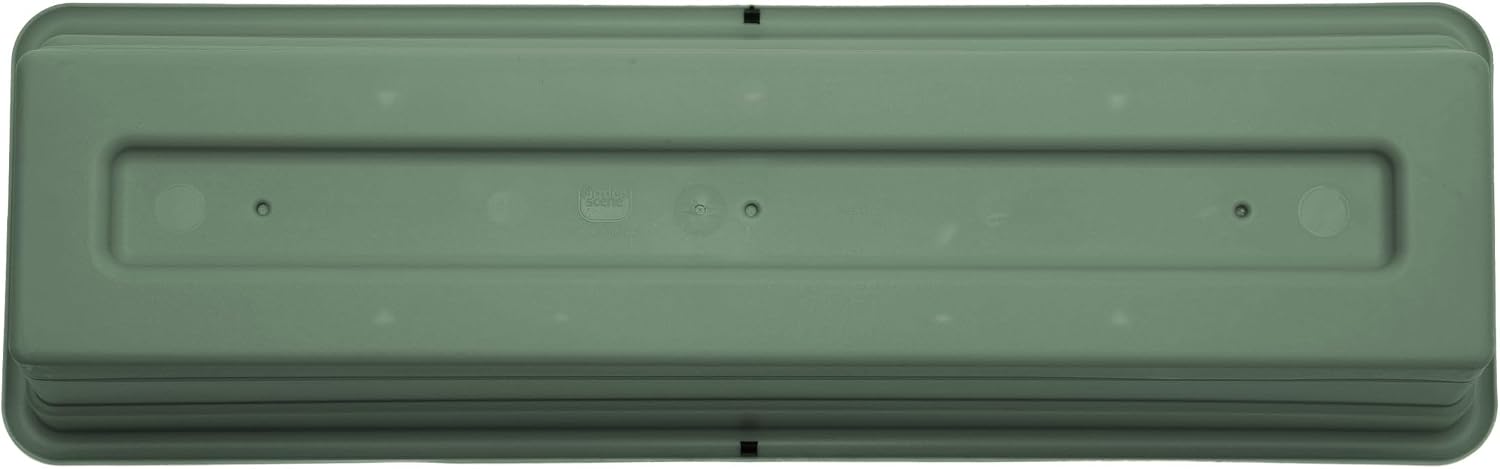 Bloem Dura Cotta Window Box Planter: 24" - Terra Cotta - with Tray, Weatherproof Resin Box, Removable Tray for Indoor & Outdoor Use, Gardening, 3 Gallon Capacity