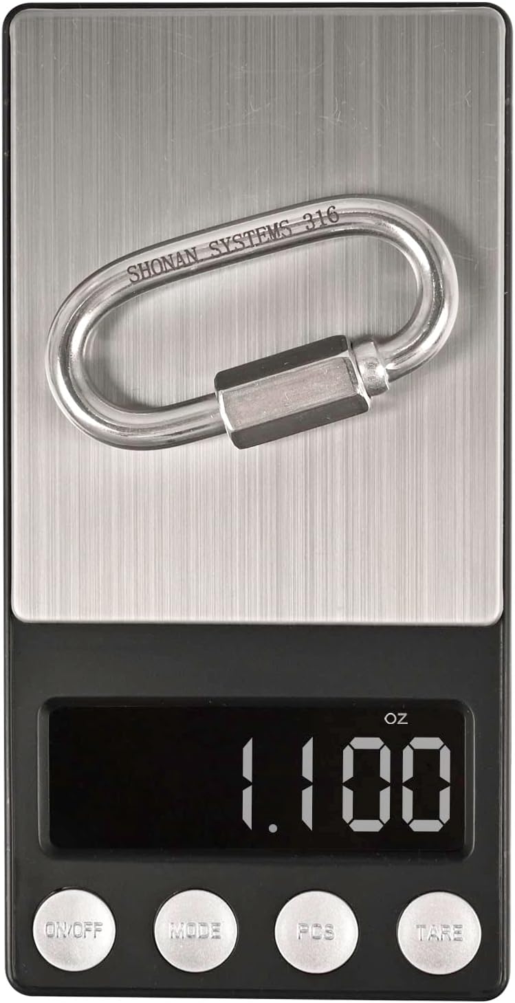 SHONAN Heavy Duty Marine Chain Quick Links, Stainless Steel Chain Connectors, Corrosion Resistant Locking Carabiners