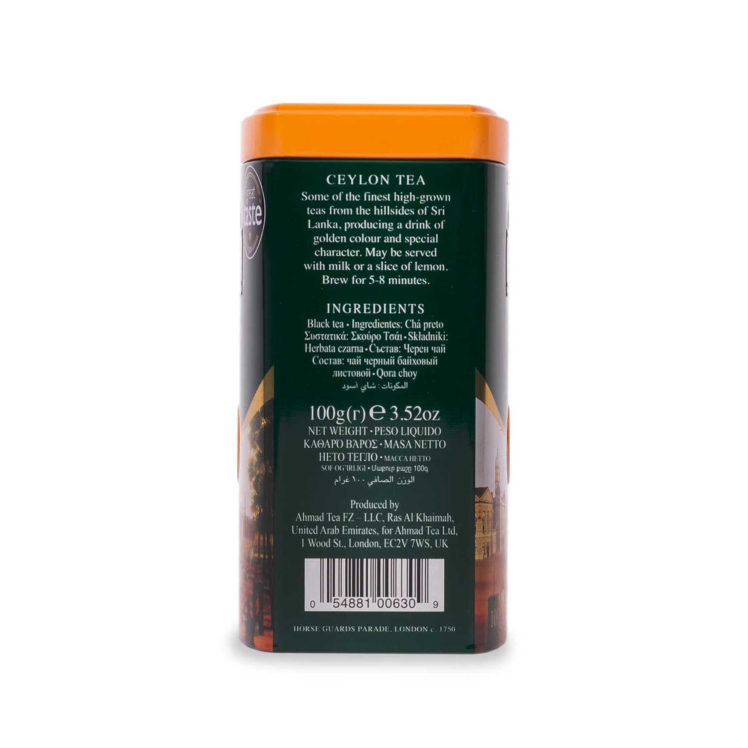 Ahmad Tea Green Tea, Green Tea Teabags 100 ct - Caffeinated & Sugar-Free