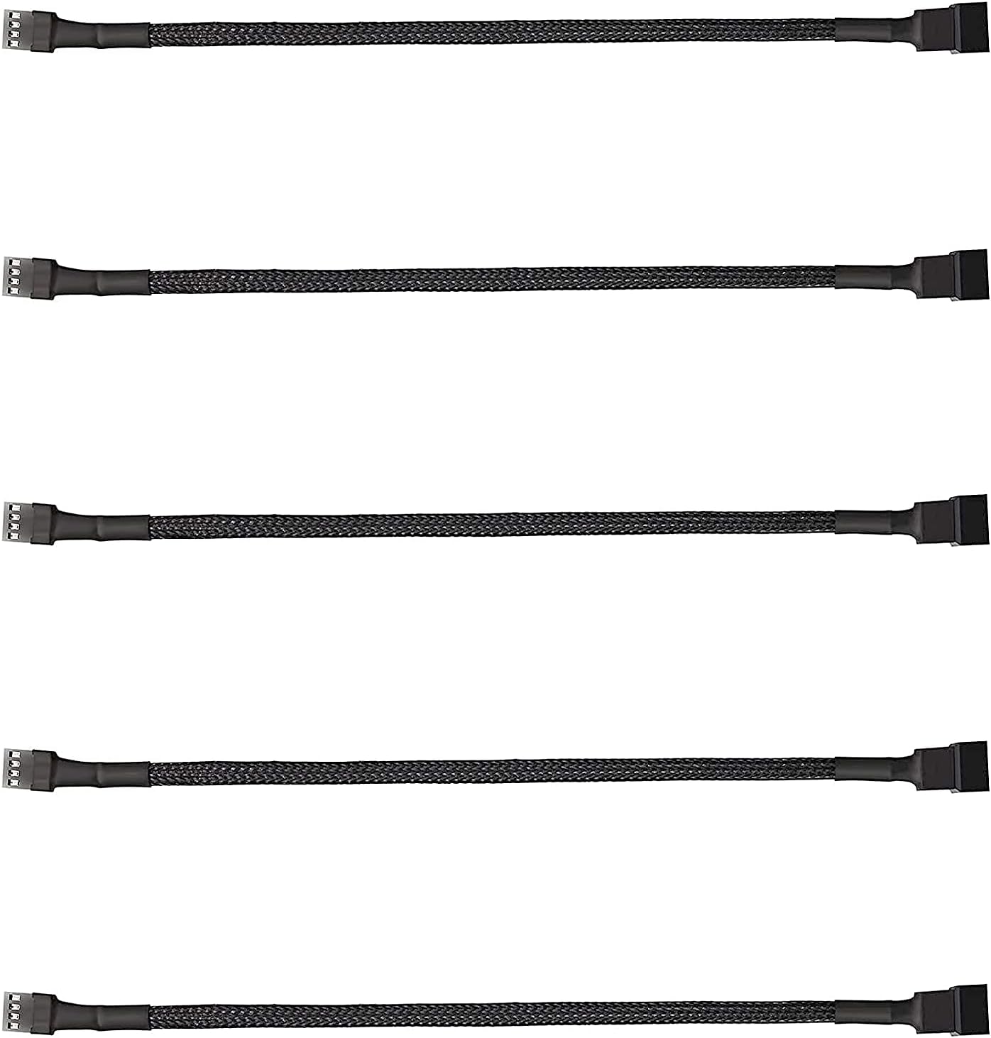 5 Pack 4-Pin PWM Fan Splitter Cable