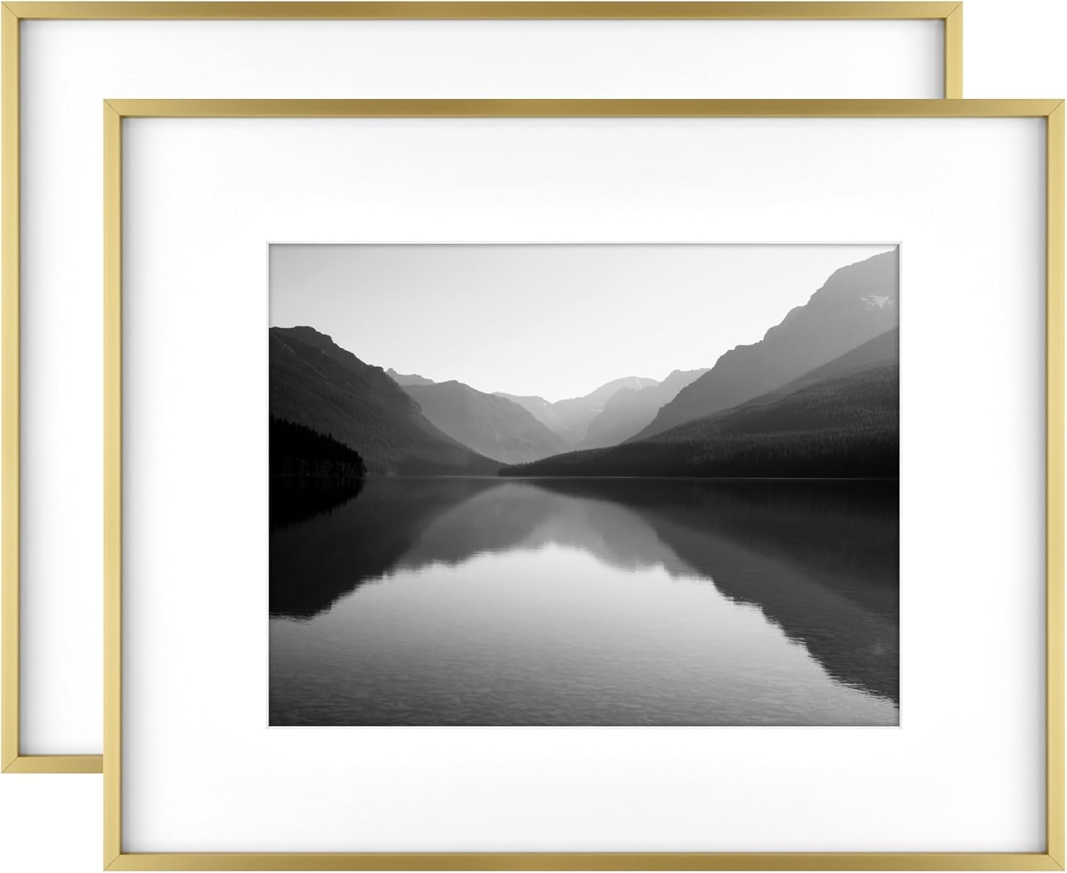 MCS Master & Co. Foundry Metal Picture Frame, 12x12 Matted to 8x8