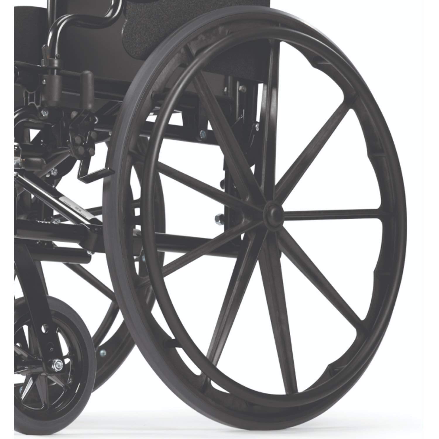 The Aftermarket Group Wheelchair Tire, Low Profile Urethane Foam, Pyramid Shape, Grey, 24" x 1", TAG141001