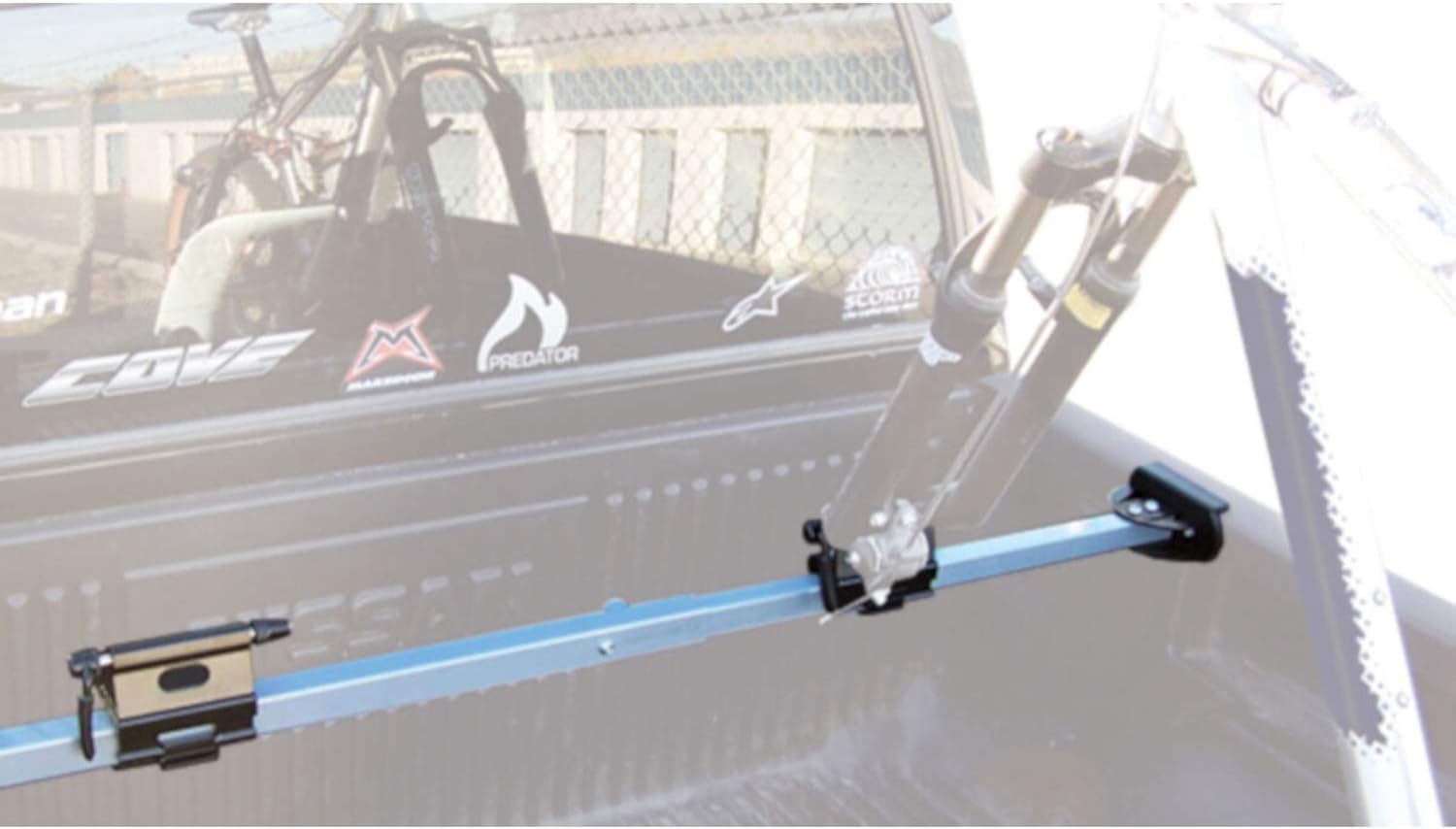 Swagman Pick Up Truck Bed Bike Rack – Compression Fits on the edge of your Pick Up Truck Box, Fork Mount Carrier for 9mm Quick Release Bikes