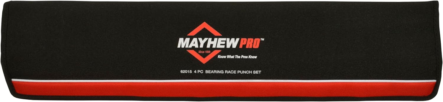 Mayhew Tools 62015 Pro Bearing Race Punch Set, 4-Piece, Black Oxide Finish