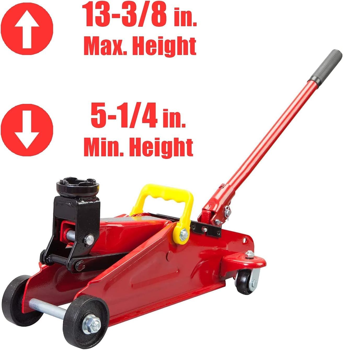 BIG RED Torin Hydraulic Trolley Floor Jack Combo with 2 Jack Stands, 2 Ton Capacity (T82001)