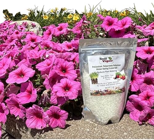 Organic Fertilizer Humic Acid with Potassium Based Super Absorbent Polymer for Lawn and Garden, Soil Vigor ™ 5 Pounds Bag (1)