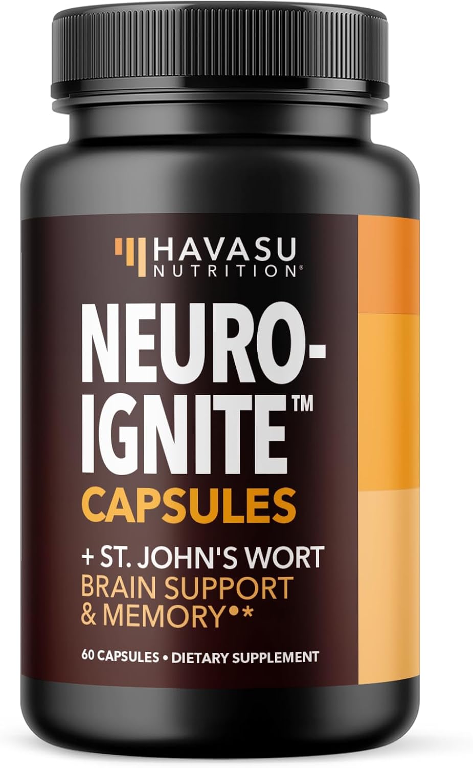 NeuroIGNITE Nootropic Brain Supplement for Memory and Focus, 30 Count | Vegan, Non-GMO Nootropic with Bacopa, Ginkgo Biloba, St. John's Wort for Cognitive Health and Mental Clarity, 30 Servings