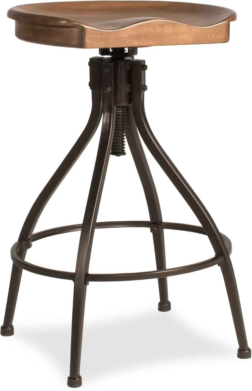 Hillsdale Worland Metal Backless Adjustable Height Stool