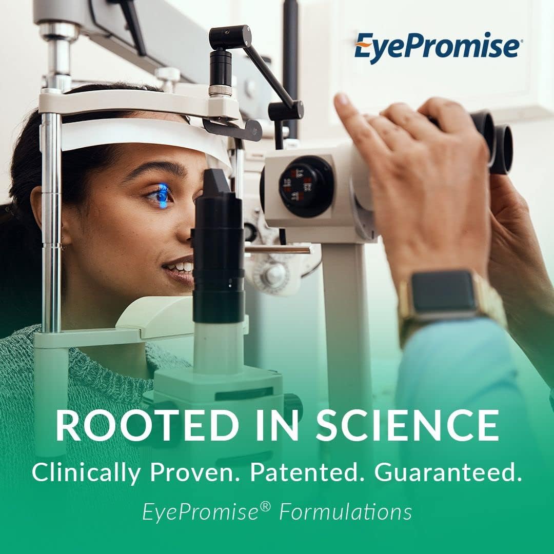EyePromise Vizual Edge Eye Supplements, 30 Chewable Tablets, Citrus Flavor | Eye Vitamins for Macular Support & Enhanced Visual Performance with Zinc, Lutein and Zeaxanthin (Packaging May Vary)
