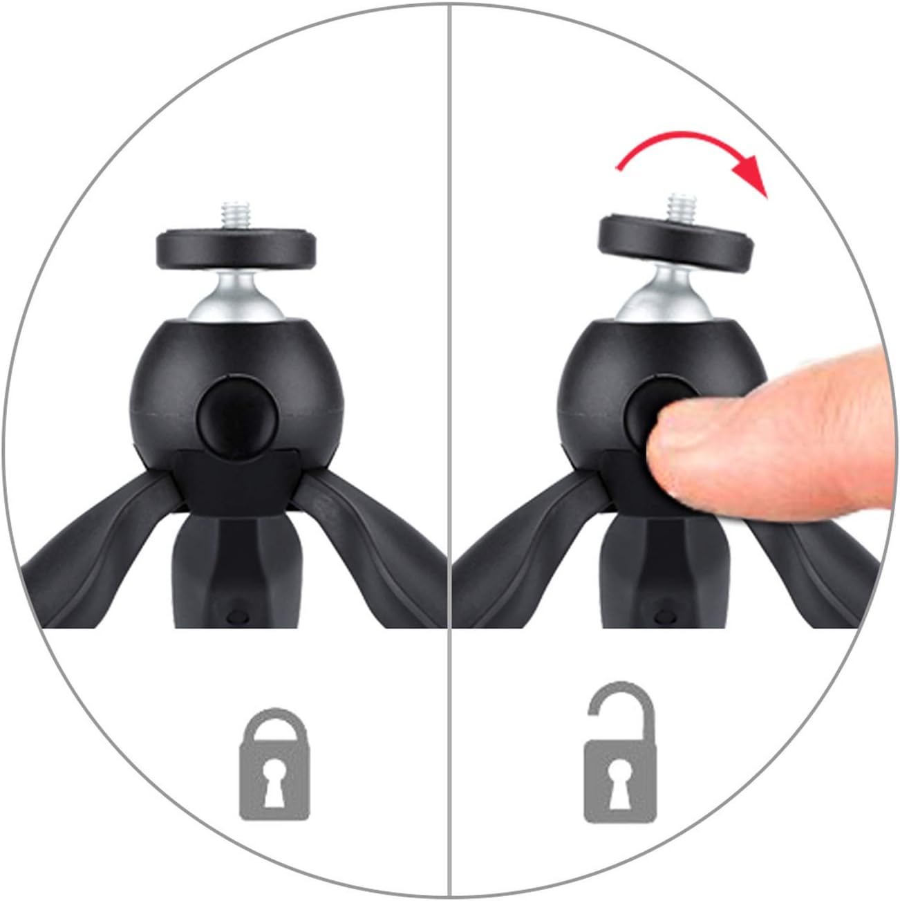 3-in-1 Zoom Recorder Tripod, Clamp Mount Stand Accessory Kit for Zoom Recorder H6 H5 H4n H2n H1n