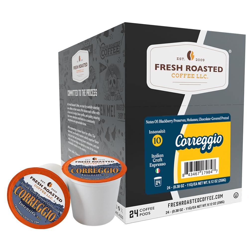 Fresh Roasted Coffee, Organic Colombian K-Cup Pods for Keurig Brewers, Medium Roast, USDA Organic, Kosher, 24 Count (Pack of 3)