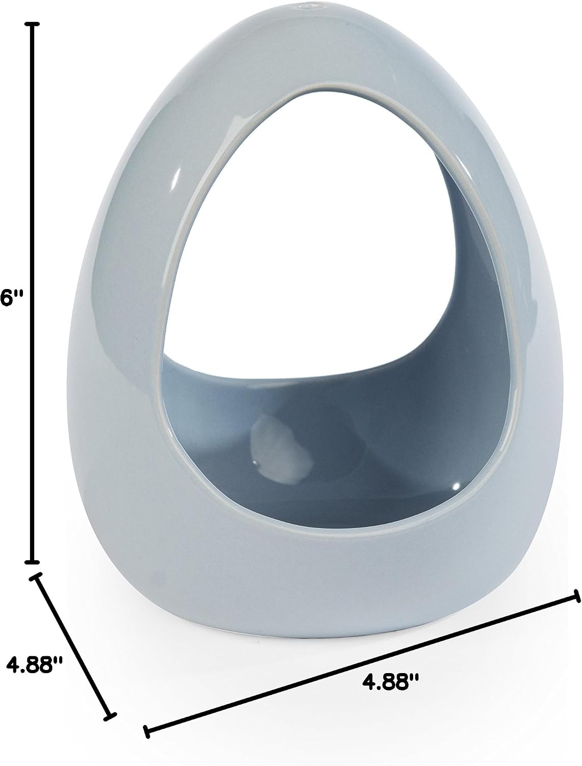 Prevue Pet Products Pale Blue Ceramic Bird Bath, Eggshell Blue