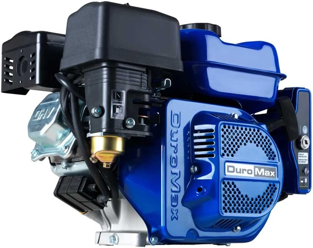 DuroMax XP7HPE 208cc Electric Start Gas Powered, 50 State Approved, Multi-Use Engine Blue