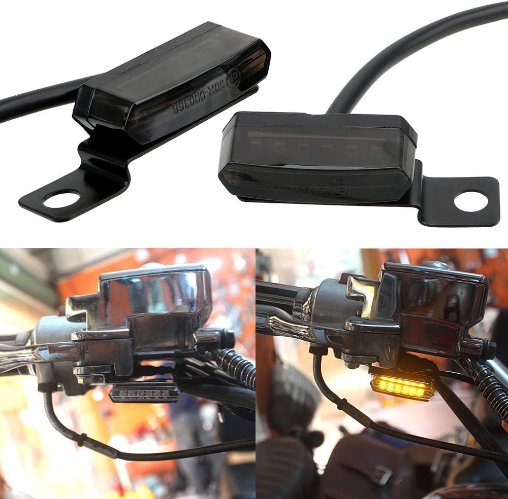 2PCS 12V Universal Motorcycle Mini Flowing LED Turn Signal Blinkers