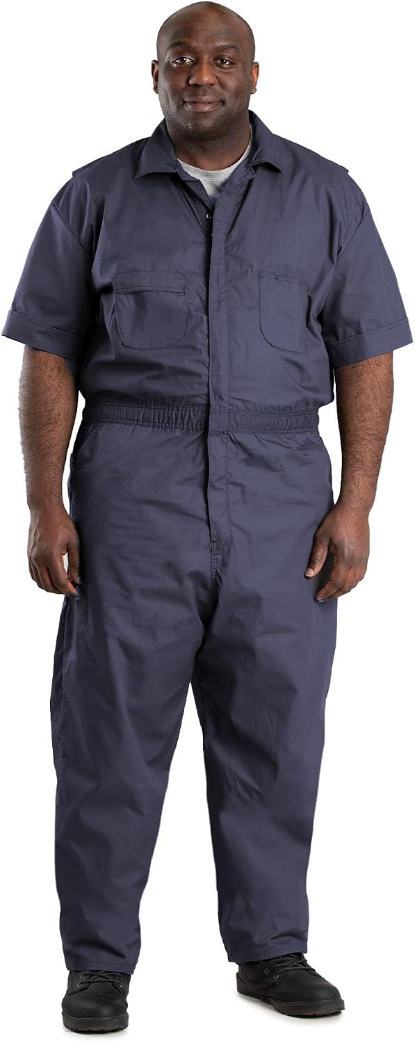 Berne Men's Heritage Short Sleeve Poplin Coverall