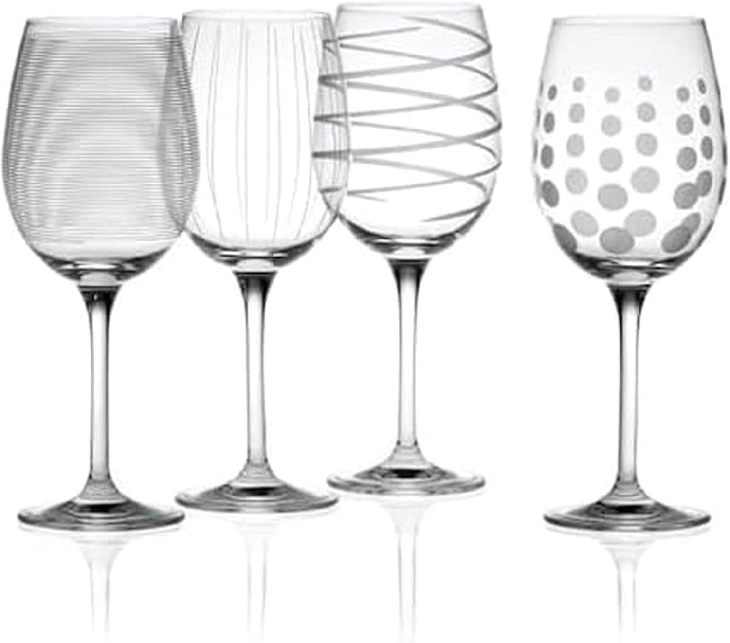 Mikasa Cheers Bordeaux Wine Glass, Set of 4, 24 Ounce, Clear