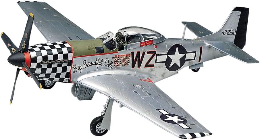 Revell 85-5241 P-51D Mustang Model Airplane Fighter Jet Kit 1:48 Scale 49-Piece Skill Level 4 Plastic Model Plane Building Kit