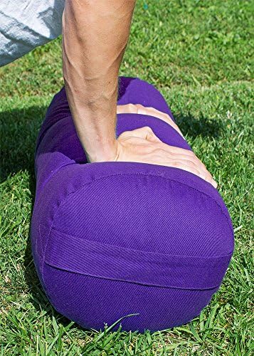 YogaAccessories MAX Support Deluxe Round Cotton Yoga Bolster