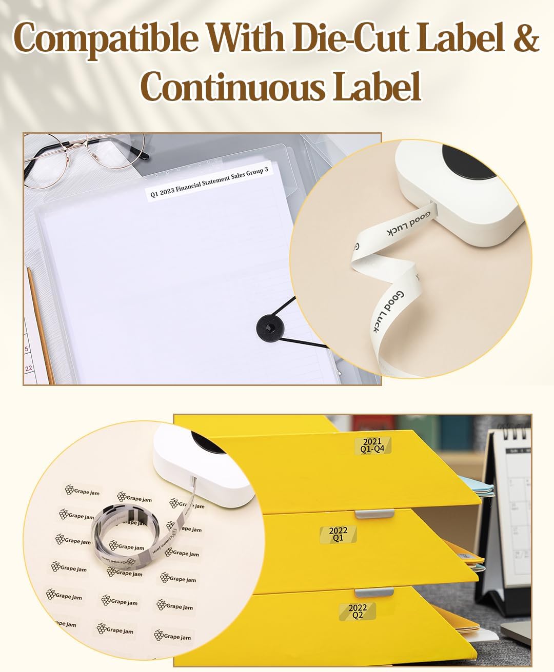 Phomemo Label Maker, D30 Bluetooth Mini Label Maker Machine with Tape