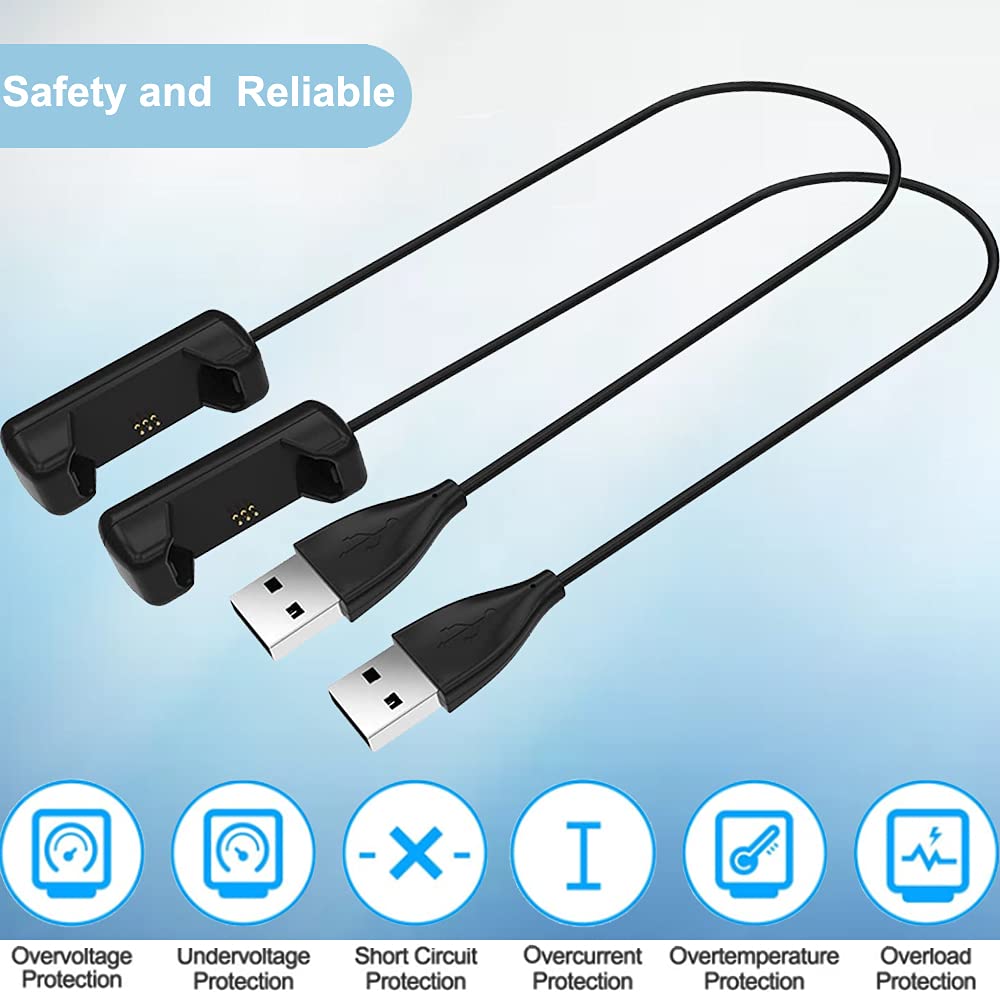 Charger Cable for Fitbit Flex 2, USB Charger Charging Cable for Fitbit Flex 2 (2Pack, 30cm/1ft)