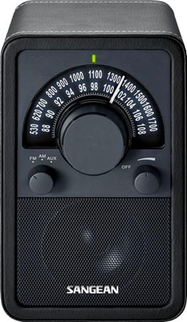 AM/FM Table Top Wooden Radio (Black)