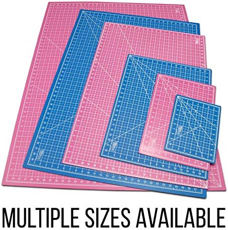 U.S. Art Supply 24" x 36" Self-Healing Cutting Mat 5-Ply - Double-Sided White/Blue Craft Mat, Non-Slip Cutting Mats for Crafts, Sewing, Quilting, Scrapbooking | Double-Sided White/Blue Craft Mat, Non-Slip Cutting Mats for Crafts, Sewing, Quilting, Scrapb…