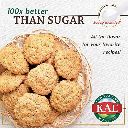 KAL Sure Stevia Extract Powder, Low Carb, Plant Based Stevia Sweetener, Great Taste, Zero Calories, Zero Sugar, Low Glycemic & Perfect for a Keto Diet, 60-Day Guarantee, Approx. 1820 Servings, 3.5oz | Zero Calorie Sweetener - Organic, Keto Friendly & Low…