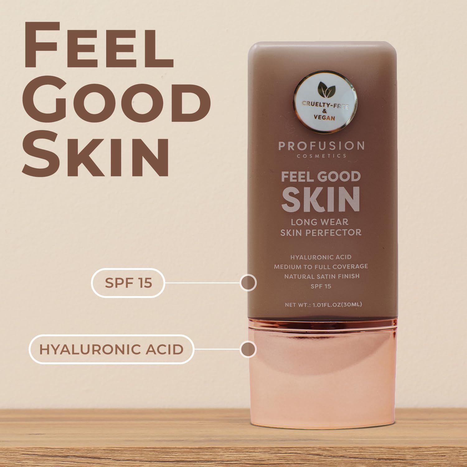 Profusion Cosmetics Lightweight Liquid Foundation for a Flawless and Elegant Radiance, Breathable Makeup that Improves Uneven Skin Tone