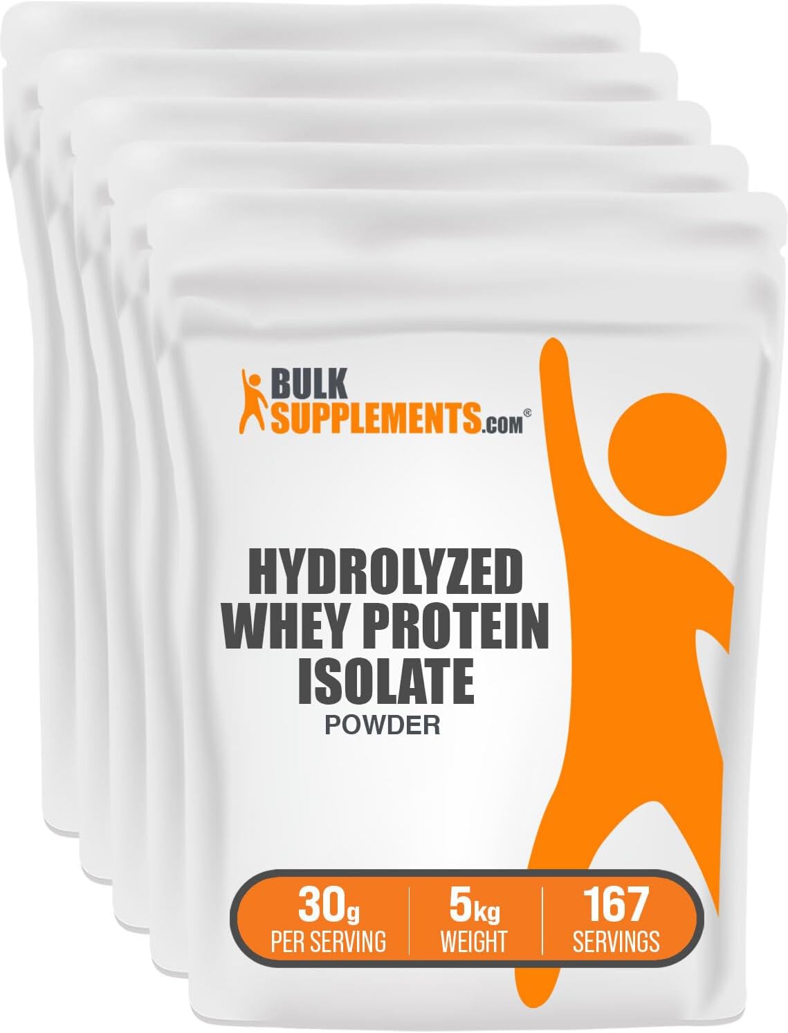 BulkSupplements.com Hydrolyzed Whey Protein Isolate Powder - Whey Isolate Protein - Unflavored & Gluten Free, 30g per Serving, 1kg (2.2 lbs) (Pack of 1)