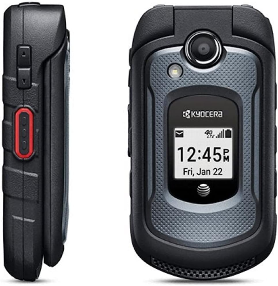 Kyocera AT&T Flip Phone GSM 4G LTE Dura XE E4710 Rugged Att Waterproof, Dustproof, Tough, Strong , Shock-Resistant (Renewed)