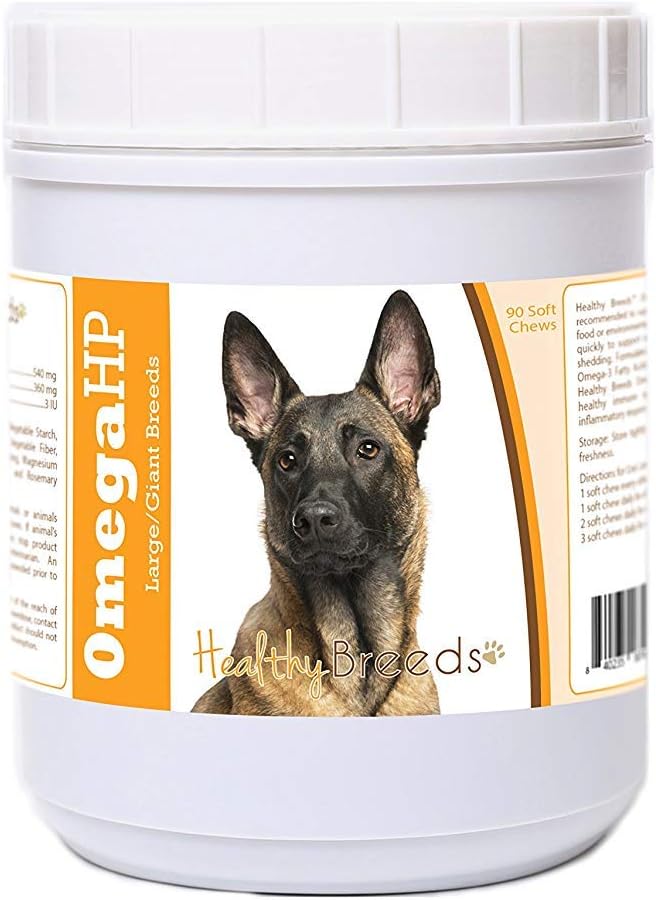 Healthy Breeds Siberian Husky Omega HP Fatty Acid Skin and Coat Support Soft Chews 60 Count