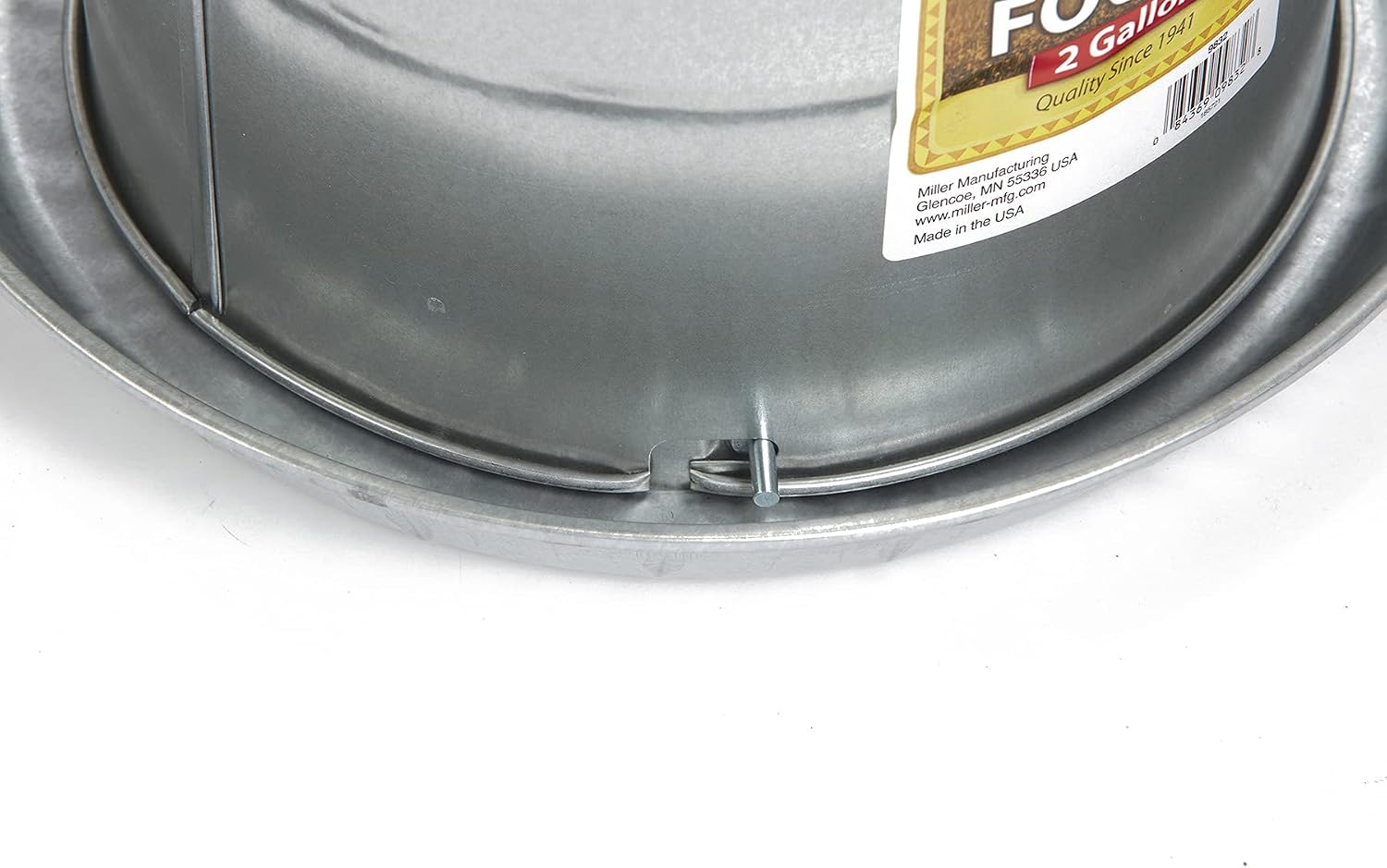 Little Giant® Double Wall Metal Poultry Fount | Poultry Waterer | Heavy Duty Galvanized Steel Waterer | Made in USA (Silver, 3 Gallon)