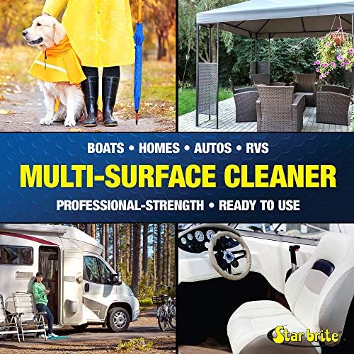 STAR BRITE Ultimate Vinyl Clean Multi-Surface Cleaner | Spray away the toughest dirt, grime, and greasy stains from vinyl, plastic, rubber