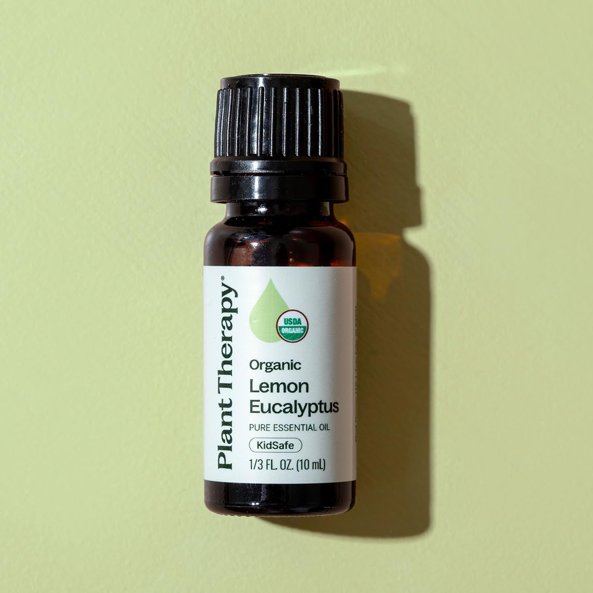 Plant Therapy Organic Lemon Eucalyptus Essential Oil 10 mL, Pure, Undiluted | Pure & Undiluted, USDA Certified Organic