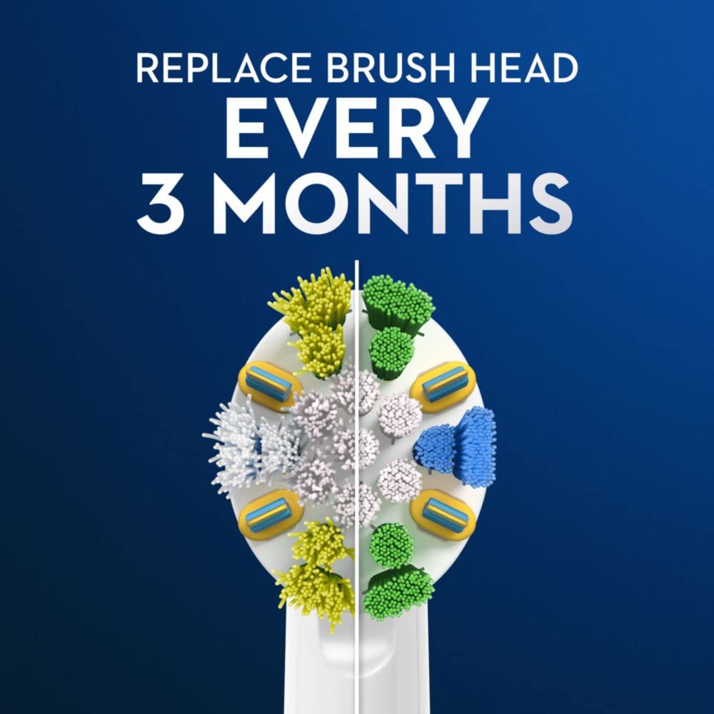 Oral-B FlossAction Electric Toothbrush Replacement Brush Heads Refill, 3ct