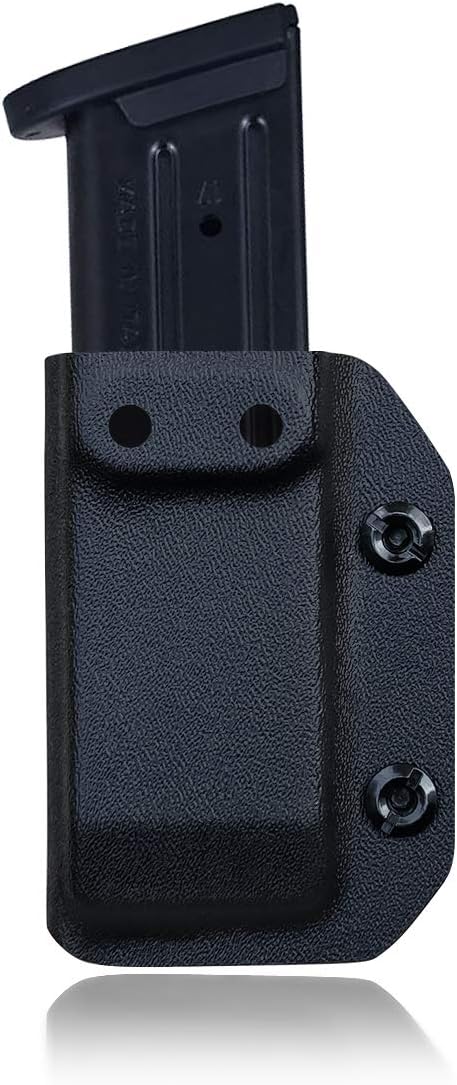 POLE.CRAFT IWB/OWB Magazine Holster Kydex - Mag Carrier Fits: 9mm .40 Double Stack / 9mm .40 Single Stack - P365 1911 Glock 19 19X 17 26 27 28 43 22