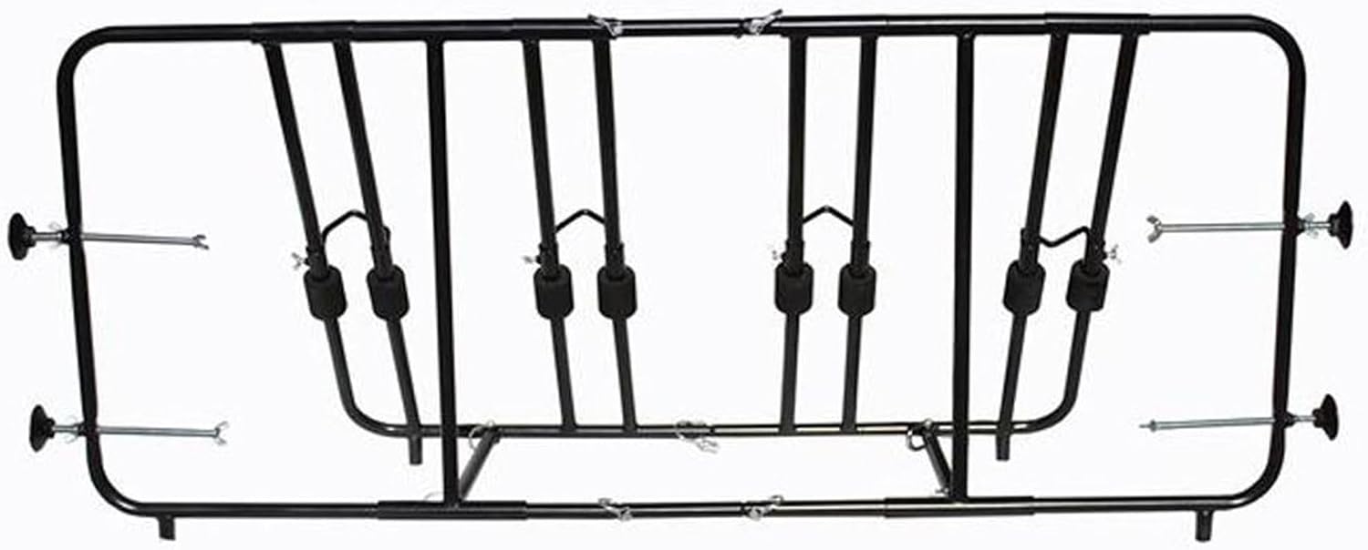 Titan Ramps Truck Bed Adjustable Steel Bike Rack for Up to 4 Bikes - Fits Most Makes/Models