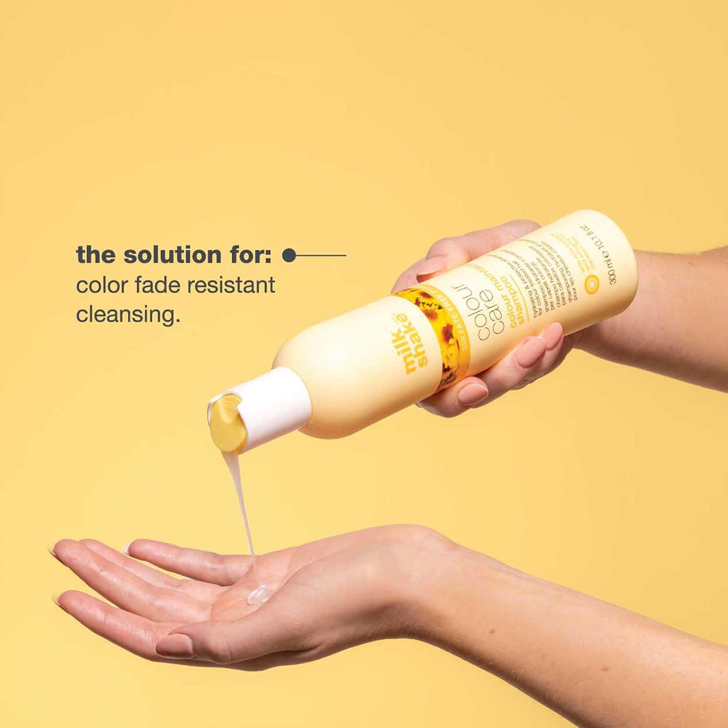 milk_shake color maintainer shampoo | for color-treated hair | sulfate-free formula with milk proteins and sunflower seed extract to help preserve