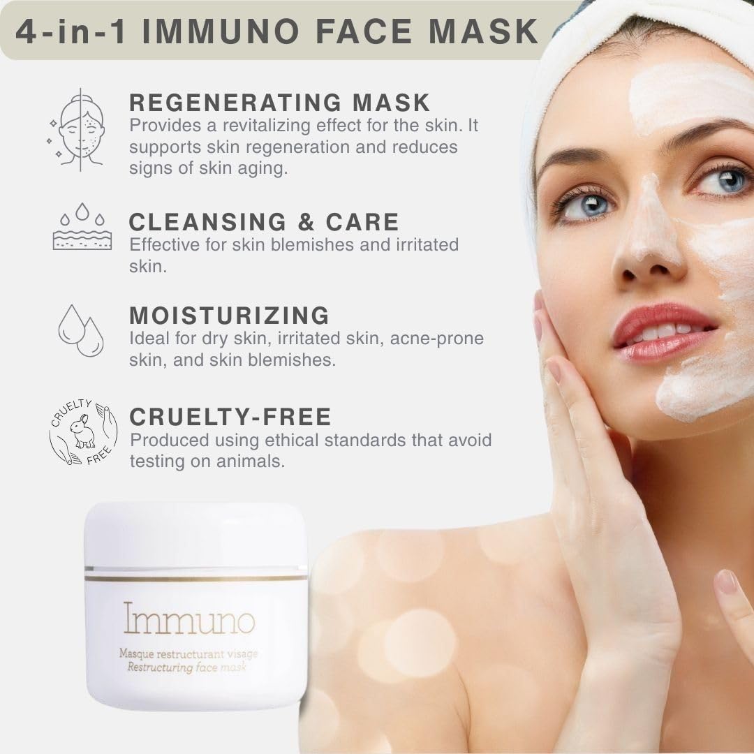 Gernetic IMMUNO Restructuring Face Mask, Face Mask Cream for Skin Imperfections and Basal Cell Regeneration