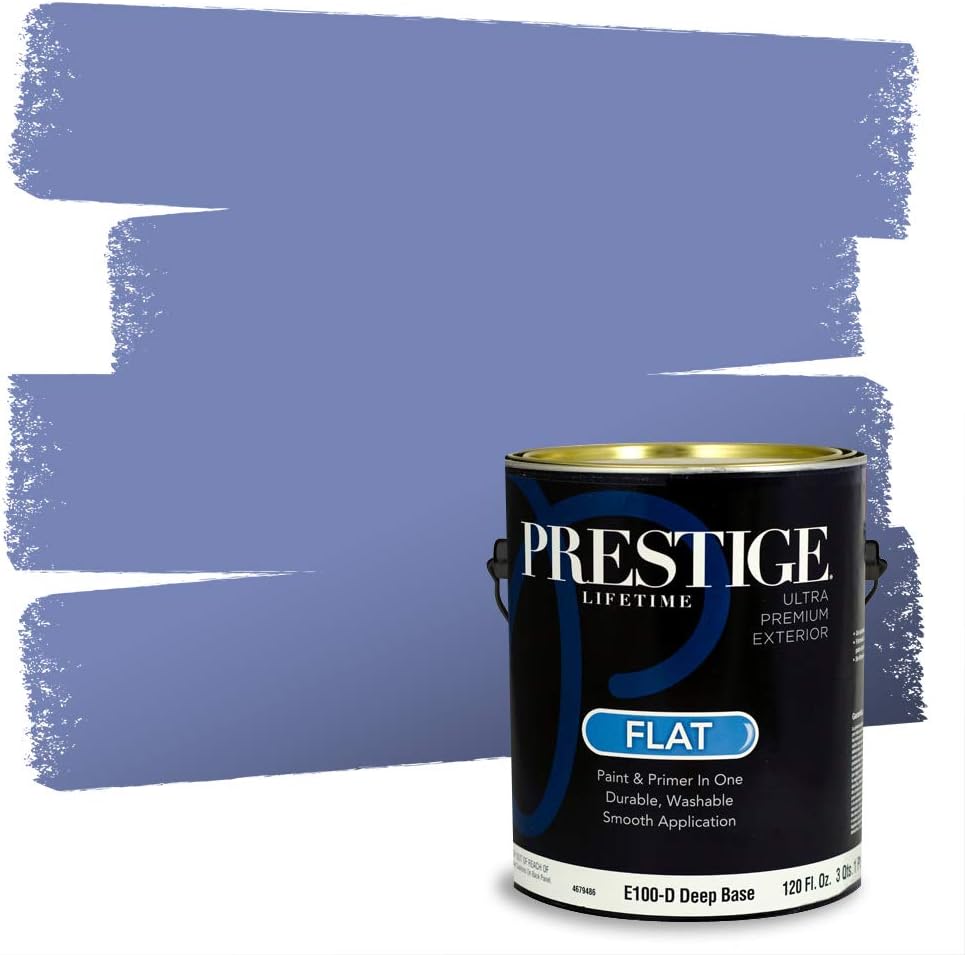 PRESTIGE Paints Exterior Paint and Primer In One, 1-Gallon, Satin, Comparable Match of Sherwin Williams* Blueblood*