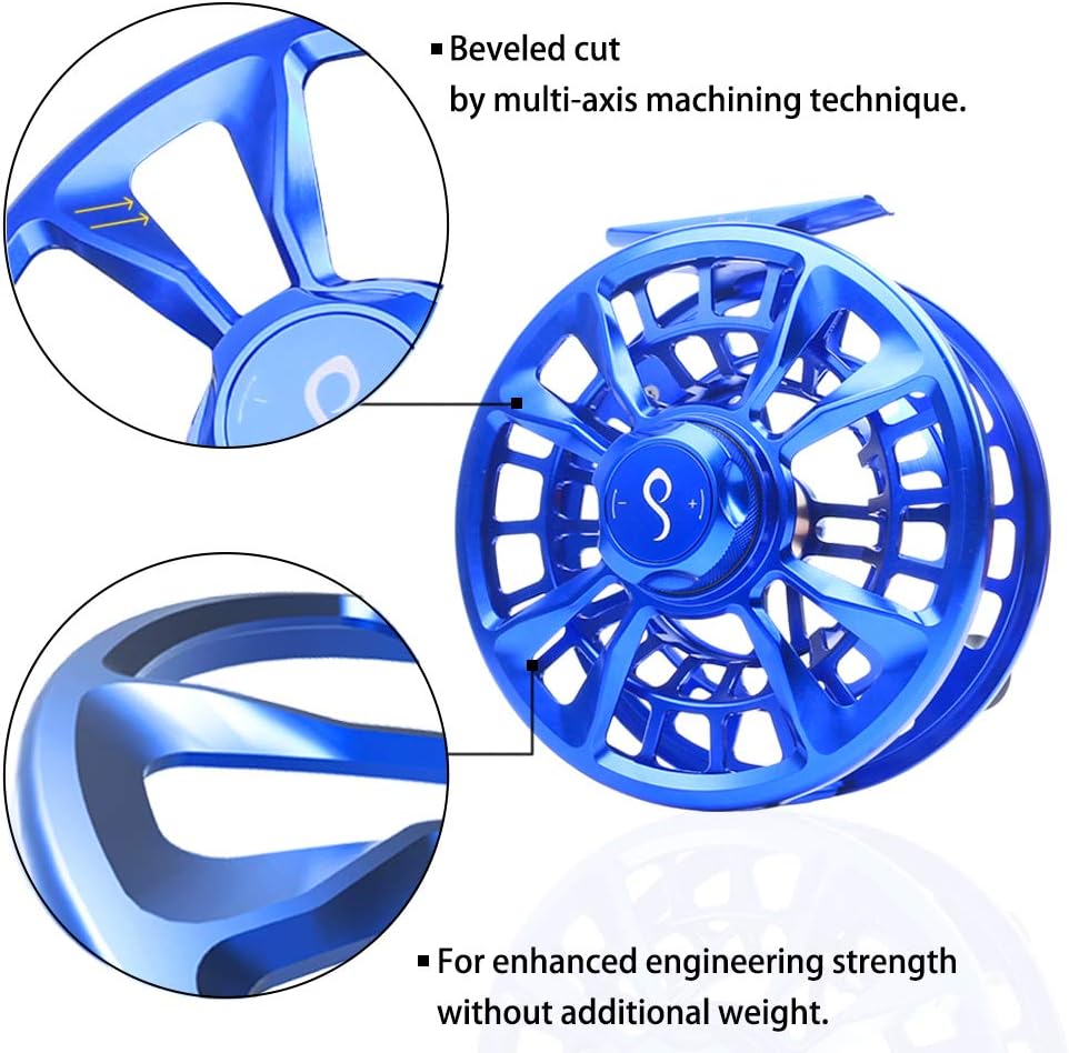 M MAXIMUMCATCH Maxcatch Sprint Expert Fully Sealed Saltwater Fly Fishing Reel CNC-machined Aluminum Alloy Body