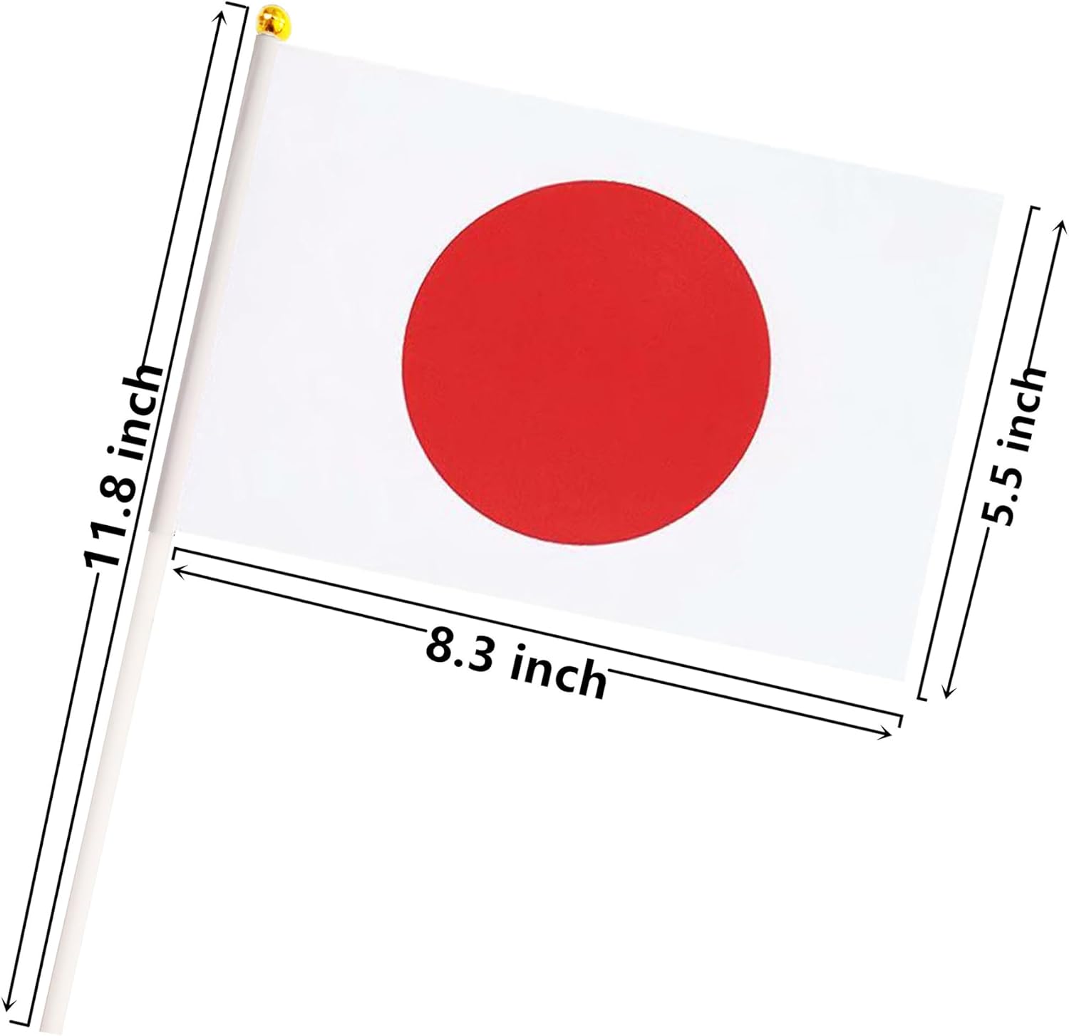 50 Pack Nicaragua Nicaraguan on Stick Flags,Small Mini Hand Held Nicaragua Nicaraguan Flags 5.5x8.3 Inch, Grand Opening, Carnival,Party Events Celebration