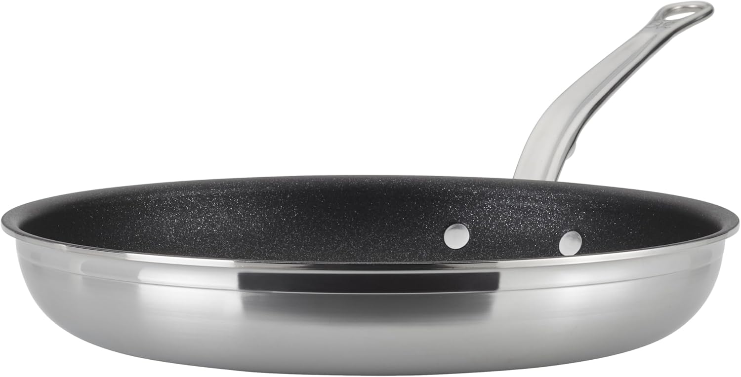 Hestan ProBond Forged TITUM - Professional Clad Stainless Steel, Nonstick, Frying Pan, (8.5-Inch), Induction Compatible, Made without PFOAs
