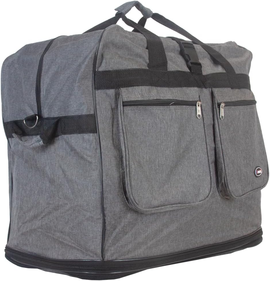 40'' Expandable Rolling Duffel Bag Suitcases w/Wheels,Foldable Luggage Bag