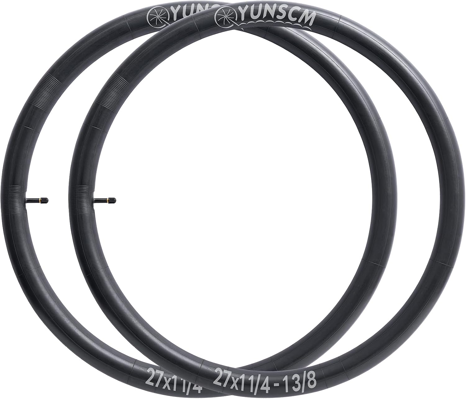 2-Pcs 27" Bike Tubes 27x1 1/4-1 3/8 AV32MM Schrader Valve (32/37-630) 27" Bicycle Tubes Compatible with 27x1 ¼ 27 x 1.25 27 x 1-1/4 27x1-1 3/8 Bike