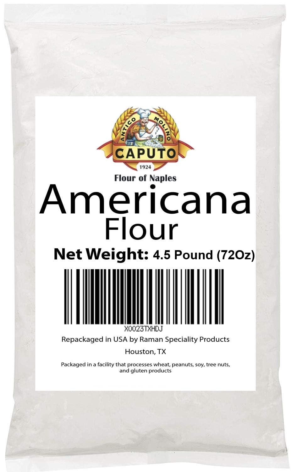 Antimo Caputo Americana Pizzeria Flour 4.5 Pound Repack - Great for Conventional Ovens