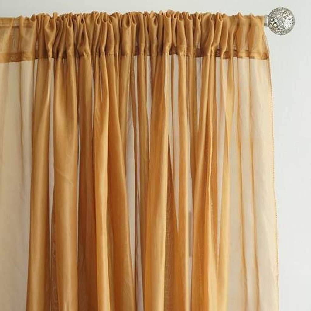 AK TRADING CO. 120" Wide (10Ft Wide) Sheer Voile Drape Panels for Backdrop, Wedding Events, Ceiling Drapes, Event Masking, & Decor - Select from 6ft to 50ft Length. (10 feet x 20 feet, Red)