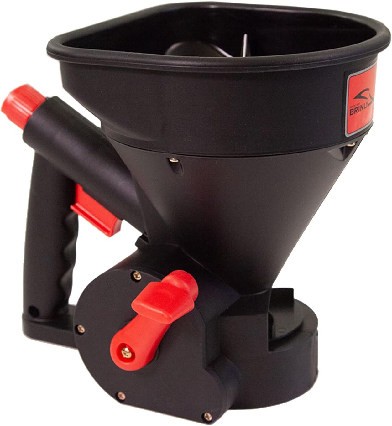 Brinly 5lb. All-Season Handheld Spreader with Easy-Fill Design for Seed, Ice Melt, & Fertilizer